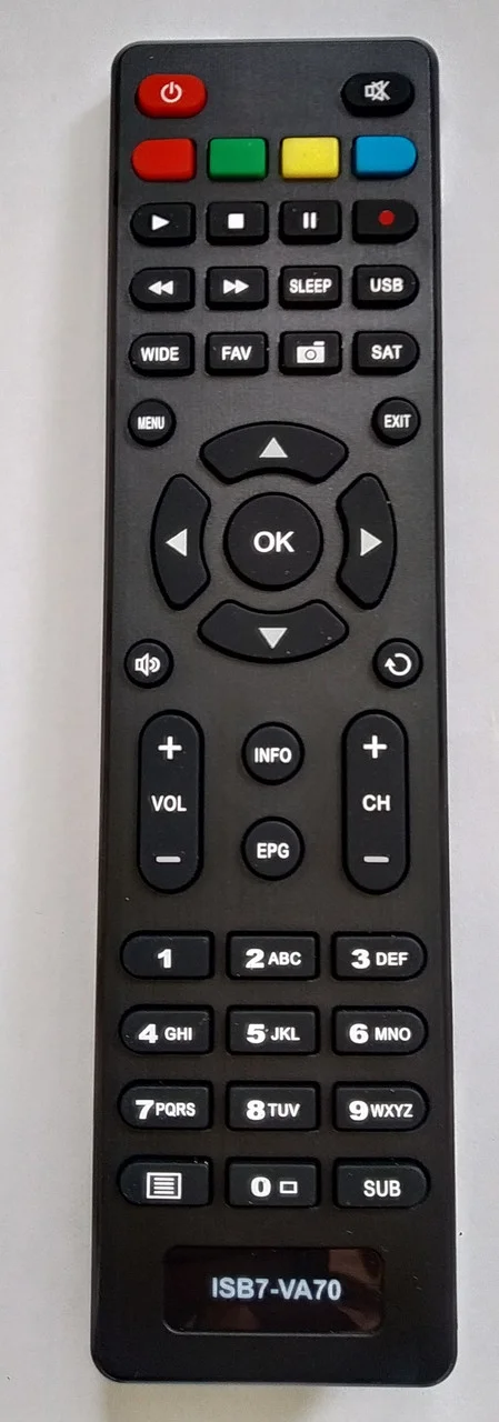 Пульт для спутникового ресивера   НТВ+ Opentech ISB7-VA70