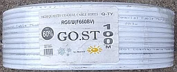 Коаксиальный кабель 60% RG-6 GO.ST   бухта 100м