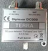 Комбайнер SAT/TV TERRA  Diplexer DC 009