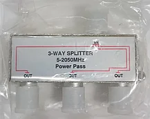 Сплиттер Power Pass 5-2050 Mhz   3 отвода