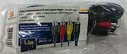 Шнур соединительный 3RCA-JACK 1.5 МЕТР