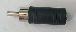 Переходник  3,5мм стерео гнездо - RCA штекер пластик