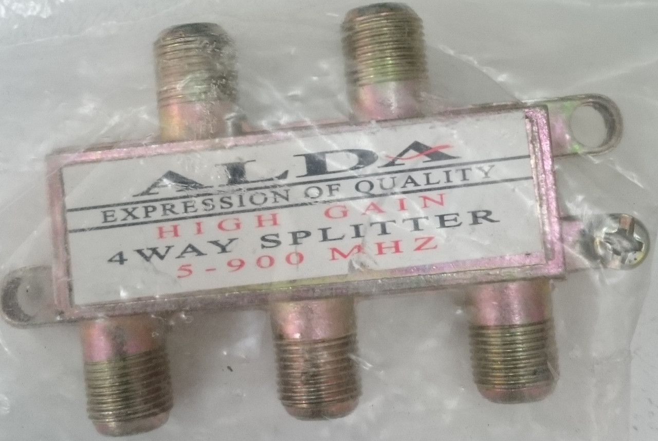 Сплиттер 4 отвода  5-900 MHz