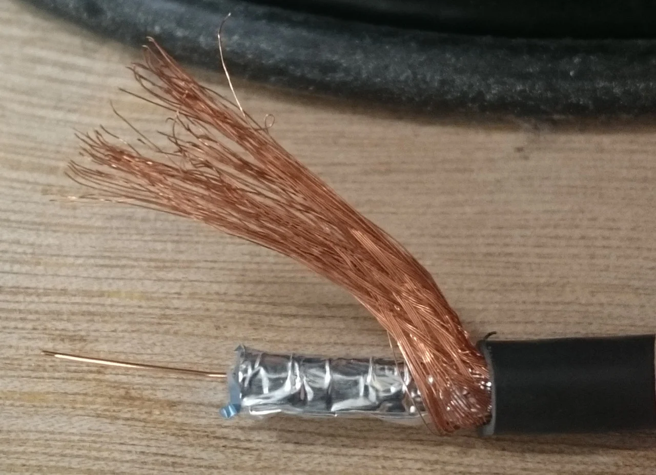 Кабель коаксиальный RG 59  (75 Ом) медный