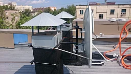 Также установлена антенна АЛЬФА Н111 для приёма цифрового эфирного казахстанского телевидения.