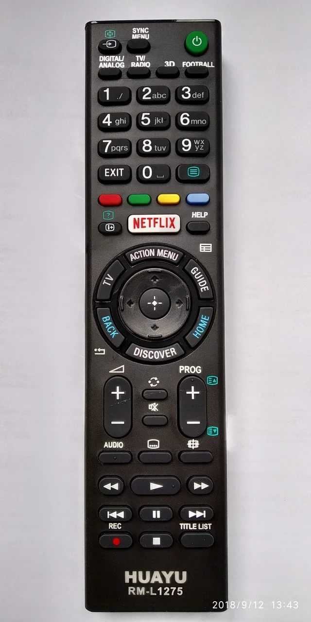 Пульт Sony RM-L1275 3D универсальный пульт