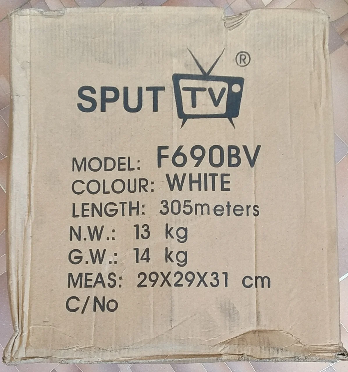 Коаксиальный кабель 90% RG-6   бухта 305м