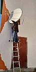 Установка спутниковой антенны 110 см. на спутник  Yamal 401 @ 90° East