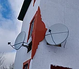 Установка и настройка спутниковых антенн 110 см. и 90 см. на спутник  Yamal 401 @ 90° East и ABS-2 / 2A при 74,9 ° восточной долготы.