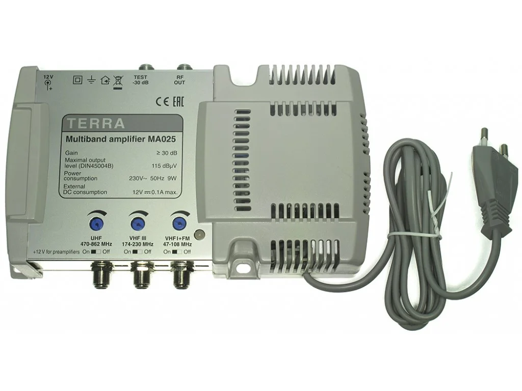 Усилитель ТВ сигнала  Terra MA025