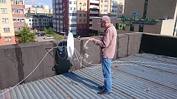 Установка и настройка спутниковой антенны 60 см. производство Россия ( Супрал  ). НА спутник Express-AT1 @ 56° для приема цифрового сигнала спутникового телеоператора НТВ + восток.